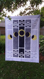 Eclipse Sky Quilted Blanket printed blanket