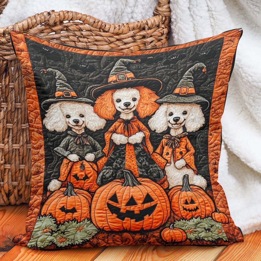 Elegant Paws Quilted Cushion Cover printed cushion cover