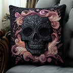Elegant Skull Quilted Cushion Cover printed cushion cover