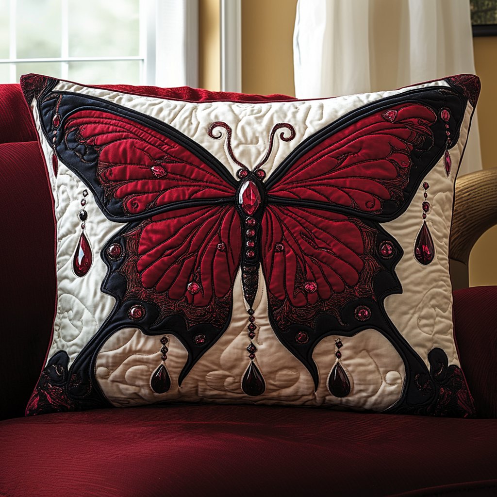 Enchanted Wings Quilted Bedding Cushion Cover printed cushion cover