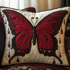 Enchanted Wings Quilted Cushion Cover printed cushion cover