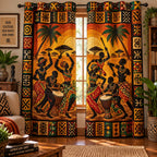 Essence of Africa Quilted Door Curtain printed door curtain