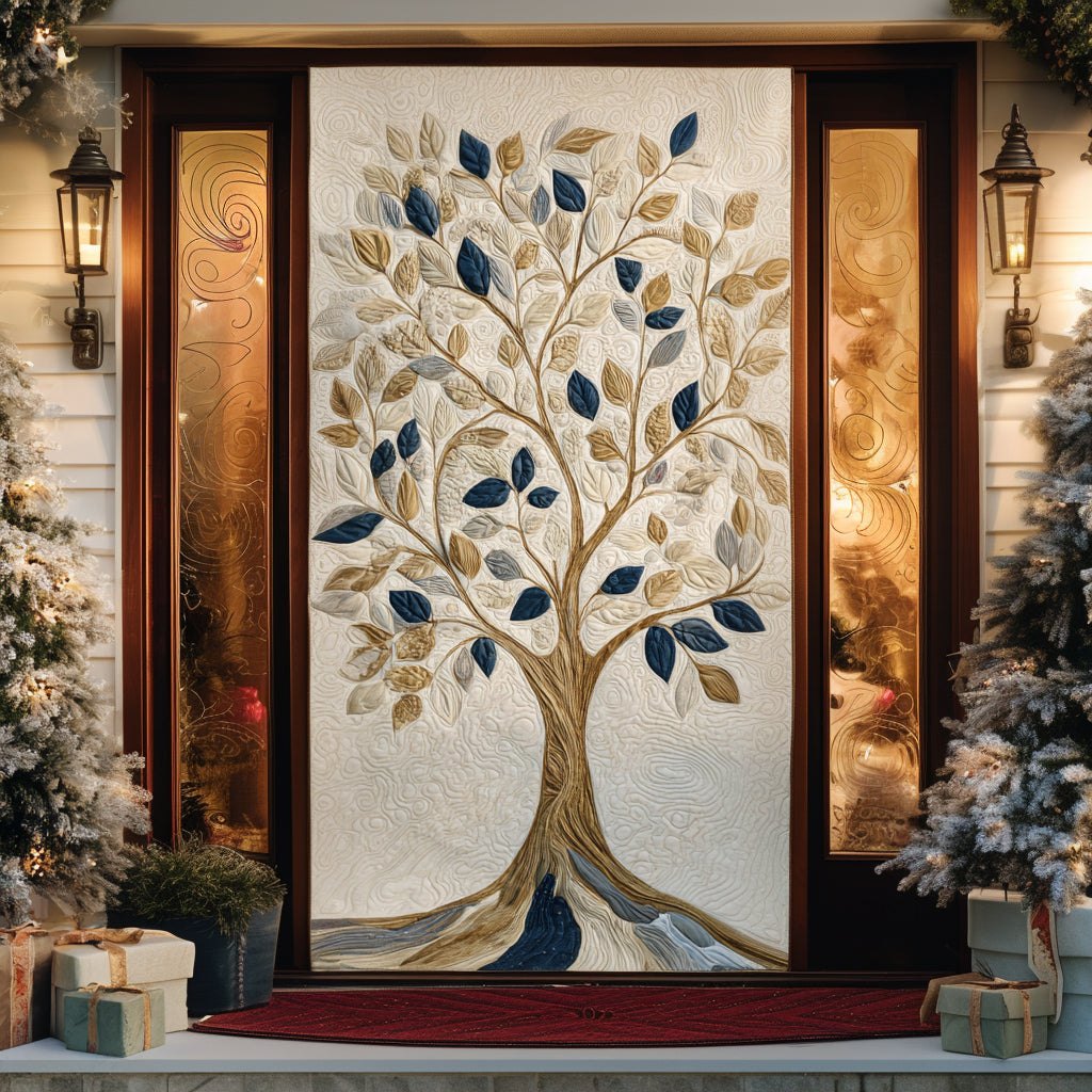 Eternal Balance Quilted Door Curtain printed door curtain