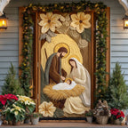 Eternal Blessing Quilted Door Curtain printed door curtain