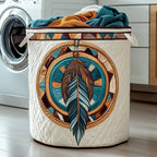 Eternal Harmony Dreamcatcher Quilted Laundry Hamper printed laundry hamper