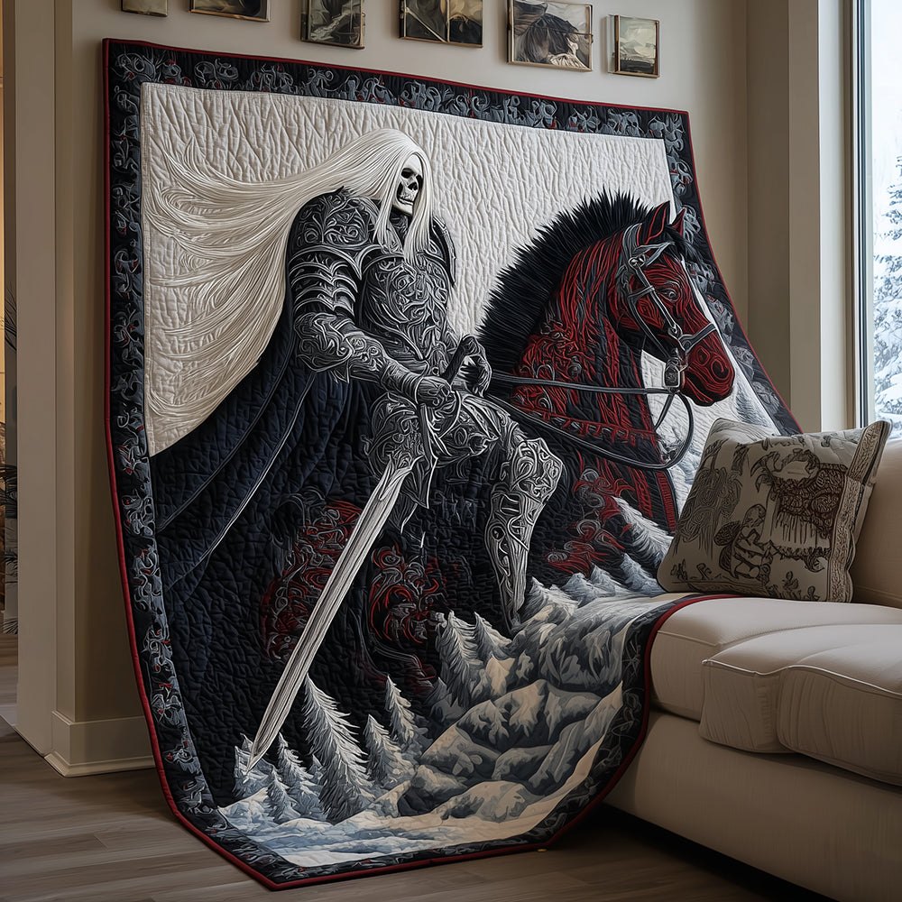 Eternal Skull Lord Quilted Blanket printed blanket