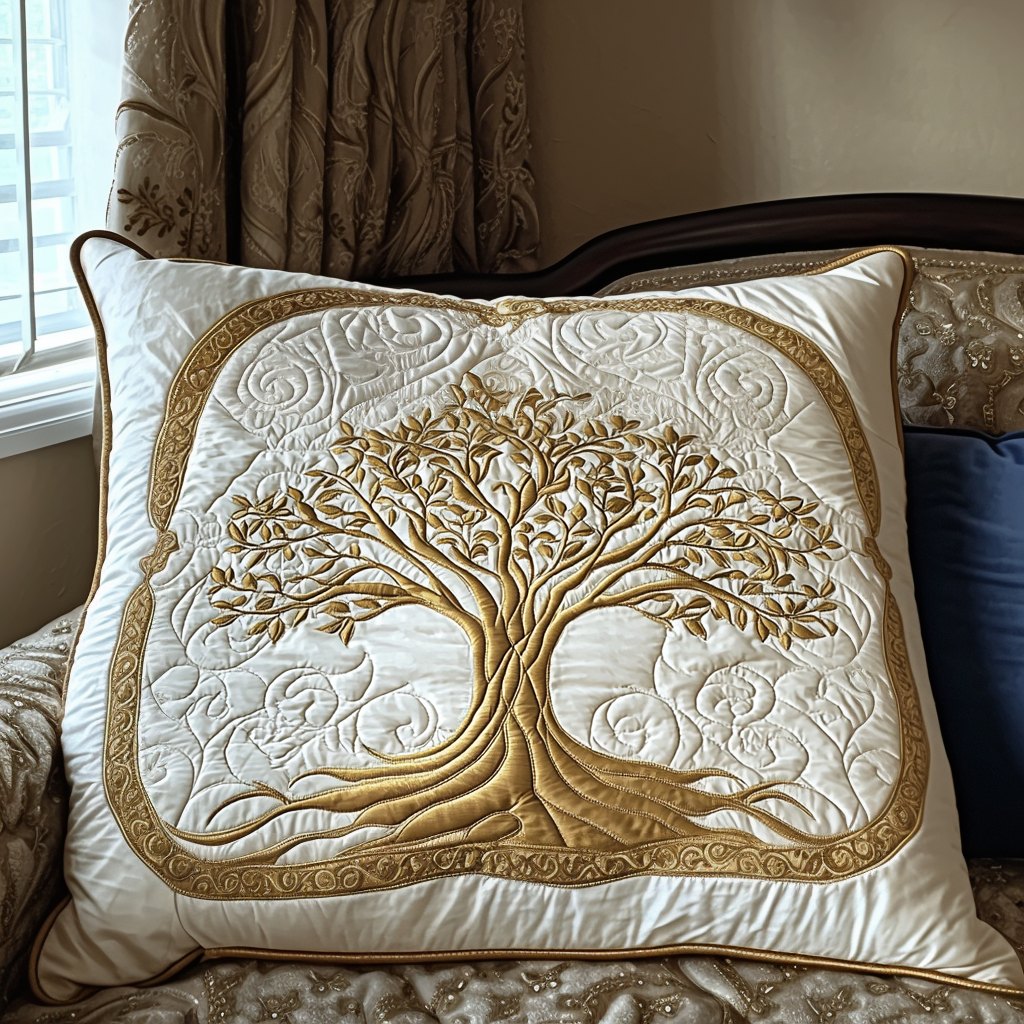Eternal Tree Quilted Bedding Cushion Cover printed cushion cover
