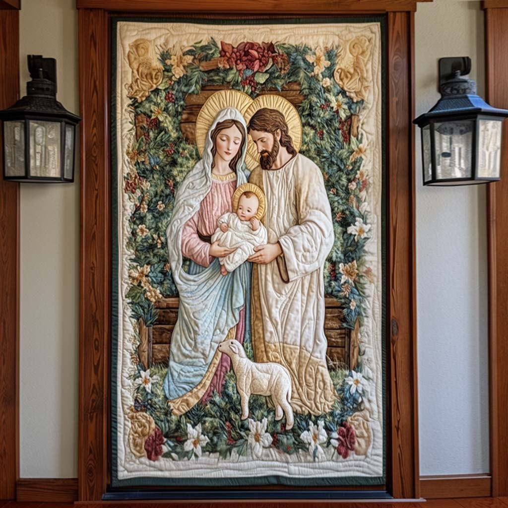 Everlasting Light Quilted Door Curtain printed door curtain