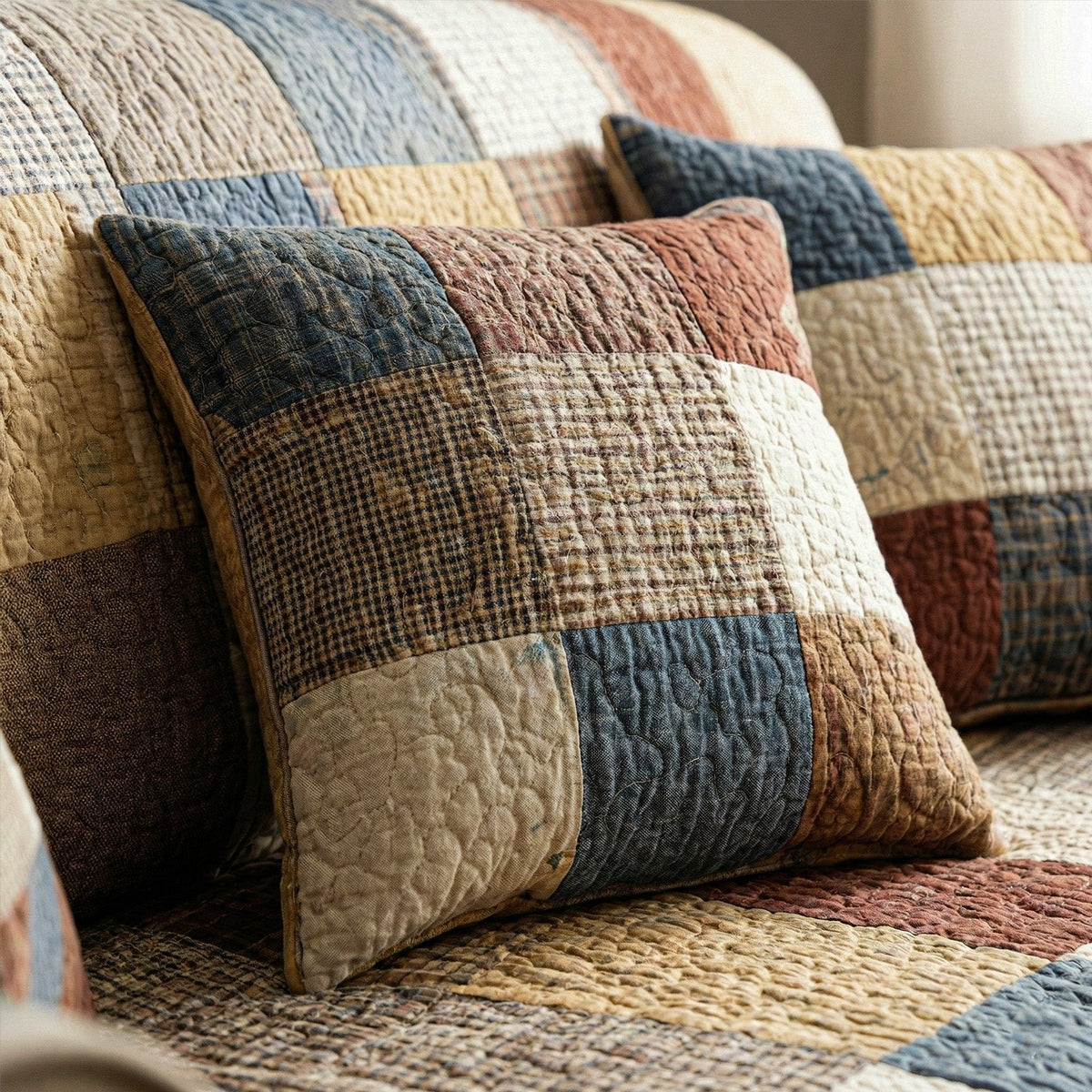 Everyday Cozy Quilted Cushion Cover printed cushion cover