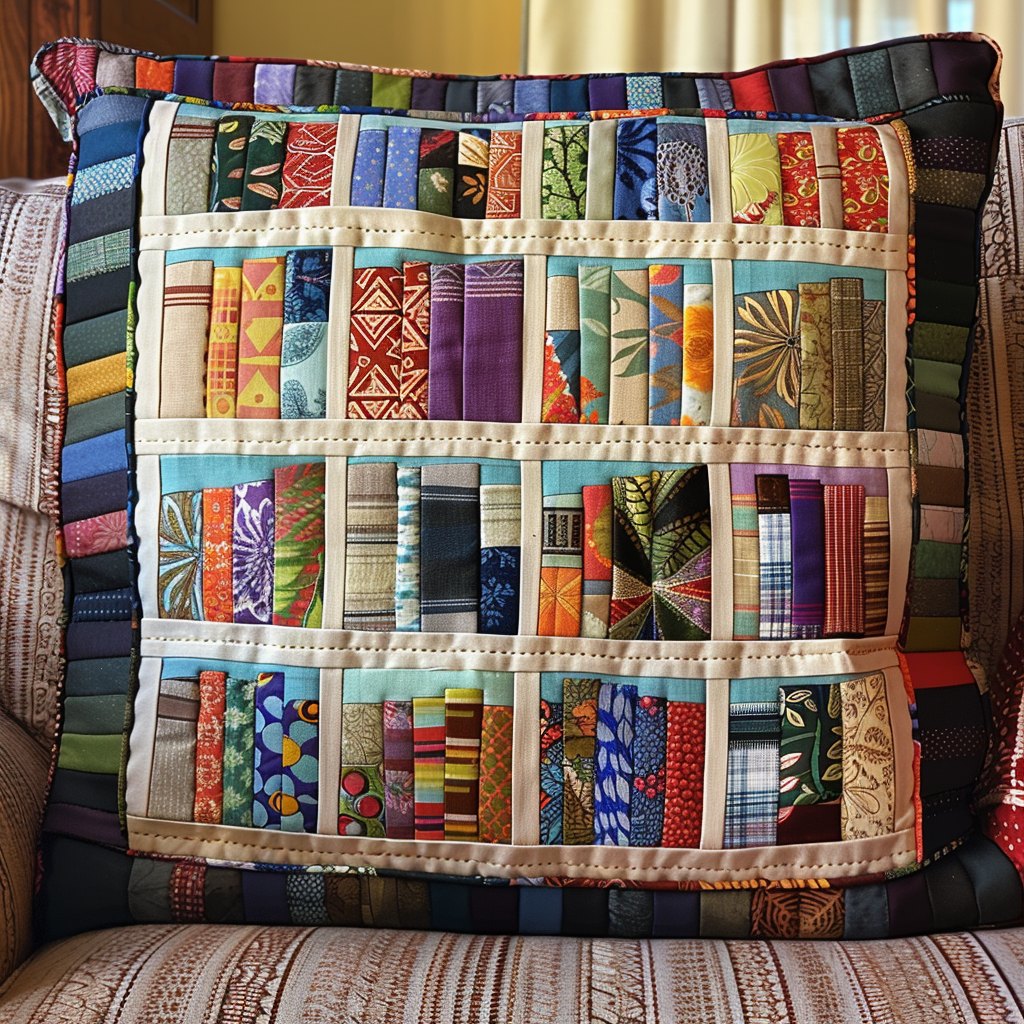 Fable Frame Quilted Cushion Cover printed cushion cover
