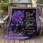 Faithful Queen Quilted Blanket printed blanket