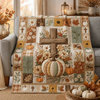 Fall For Jesus Quilted Blanket printed blanket