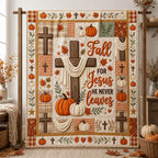 Fall For Jesus Quilted Blanket printed blanket