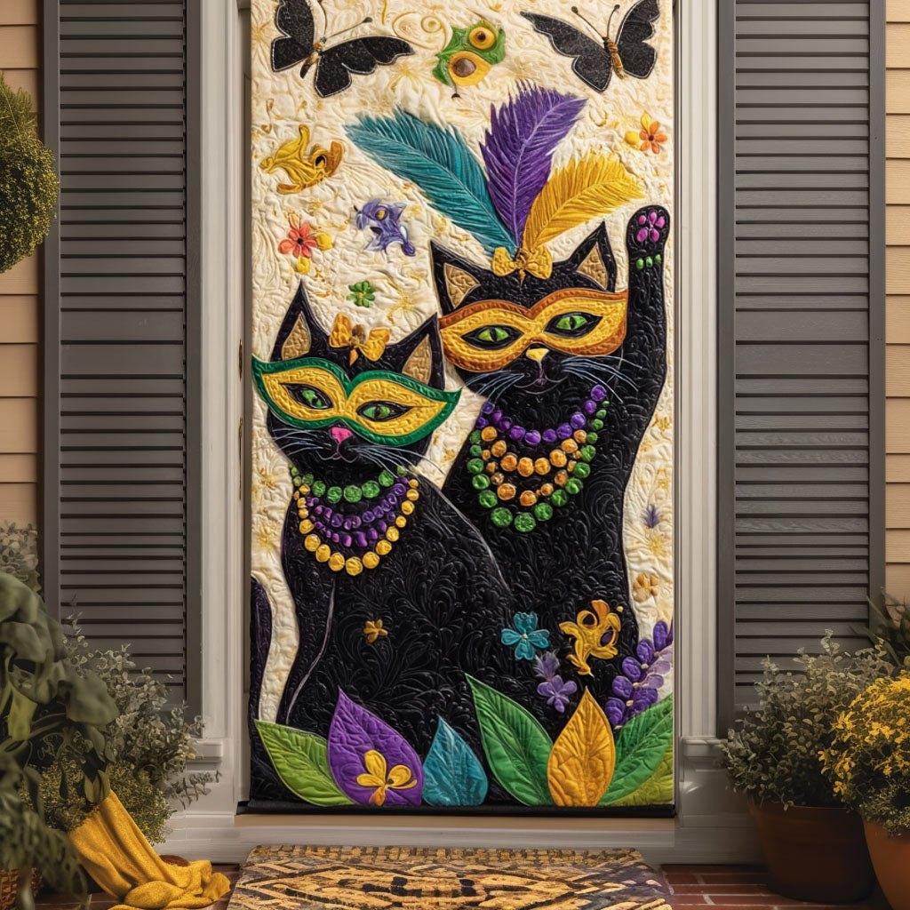 Festival of Feathers Quilted Door Curtain printed door curtain