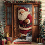 Festive Knock Quilted Door Curtain printed door curtain