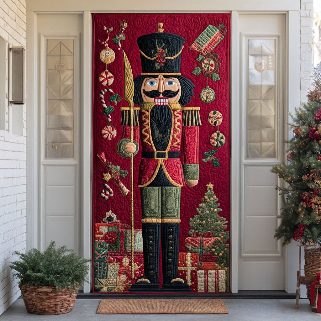 Festive Sentinel Quilted Door Curtain printed door curtain