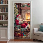 Fireside Reading Quilted Door Curtain printed door curtain
