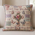 Floral Bible Quilted Pillow Case printed quilted cushion cover