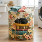 Floral Doze Quilted Laundry Hamper printed laundry hamper