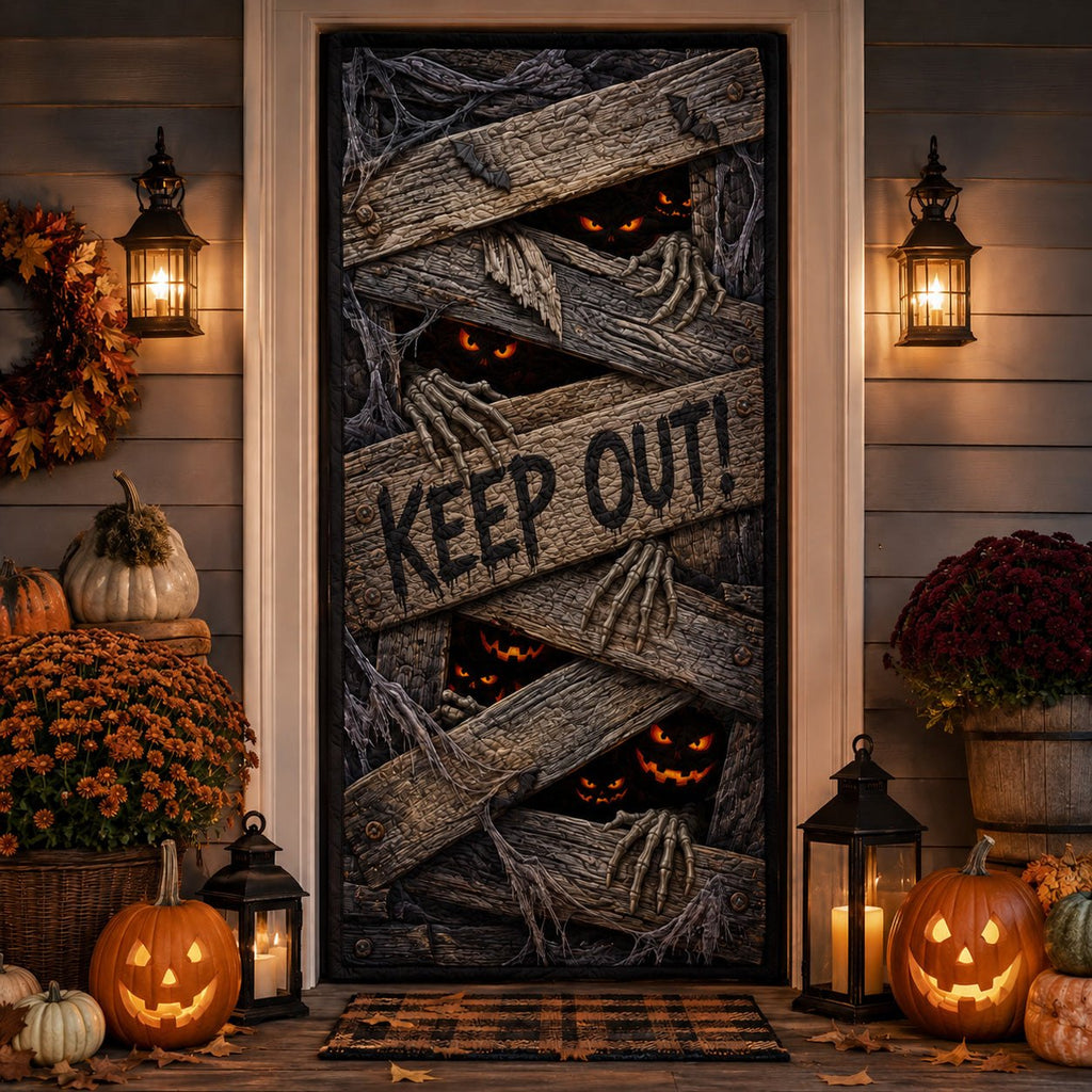 Forbidden Door Quilted Door Cover printed quilted door curtain