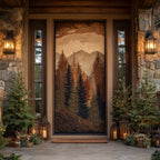 Forest Haven Quilted Door Curtain printed door curtain