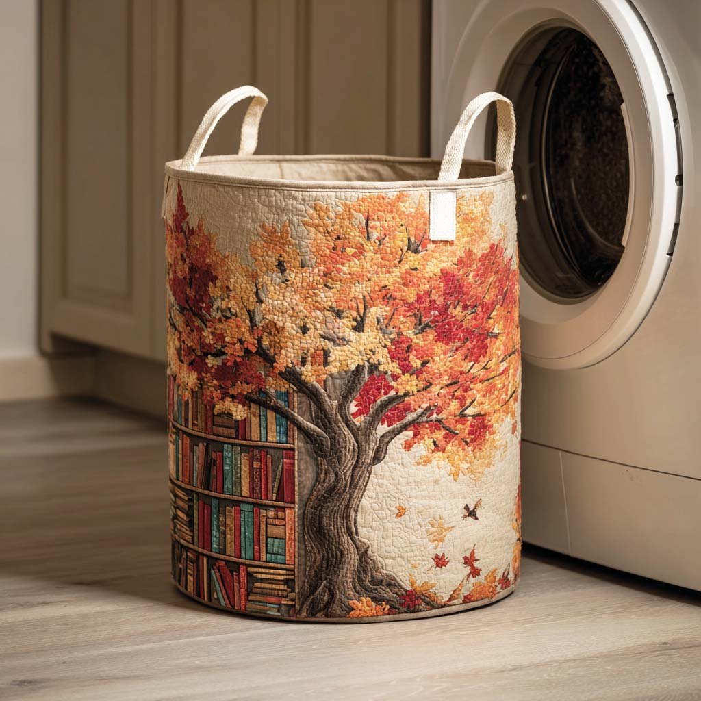 Forest Page Quilted Laundry Hamper printed laundry hamper