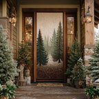 Forest Serenity Quilted Door Curtain printed door curtain
