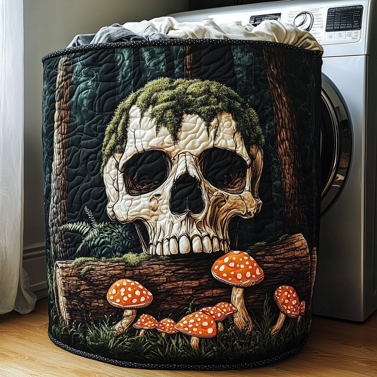 Forest Soul Quilted Laundry Hamper printed laundry hamper