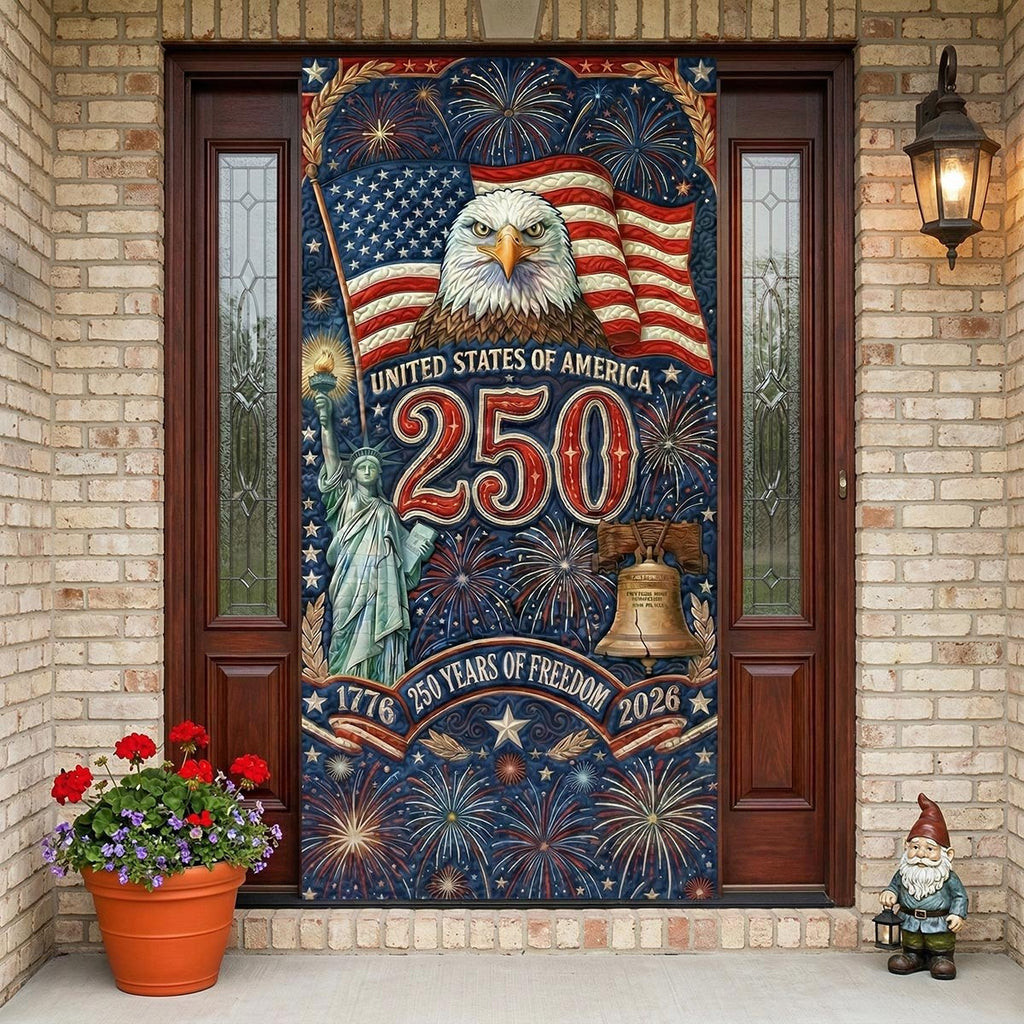 Freedom Legacy Quilted Door Curtain printed door curtain