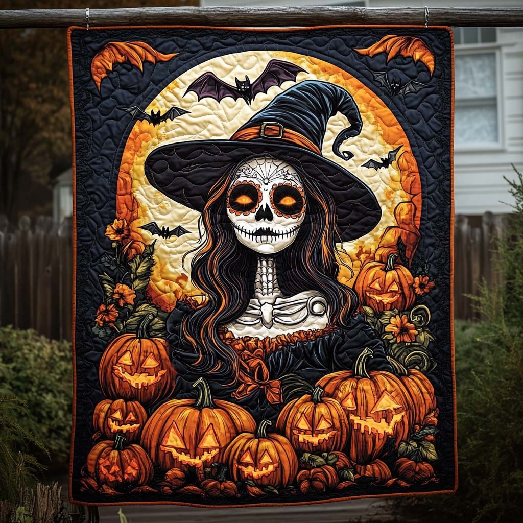 Fright Night Quilted Blanket printed blanket