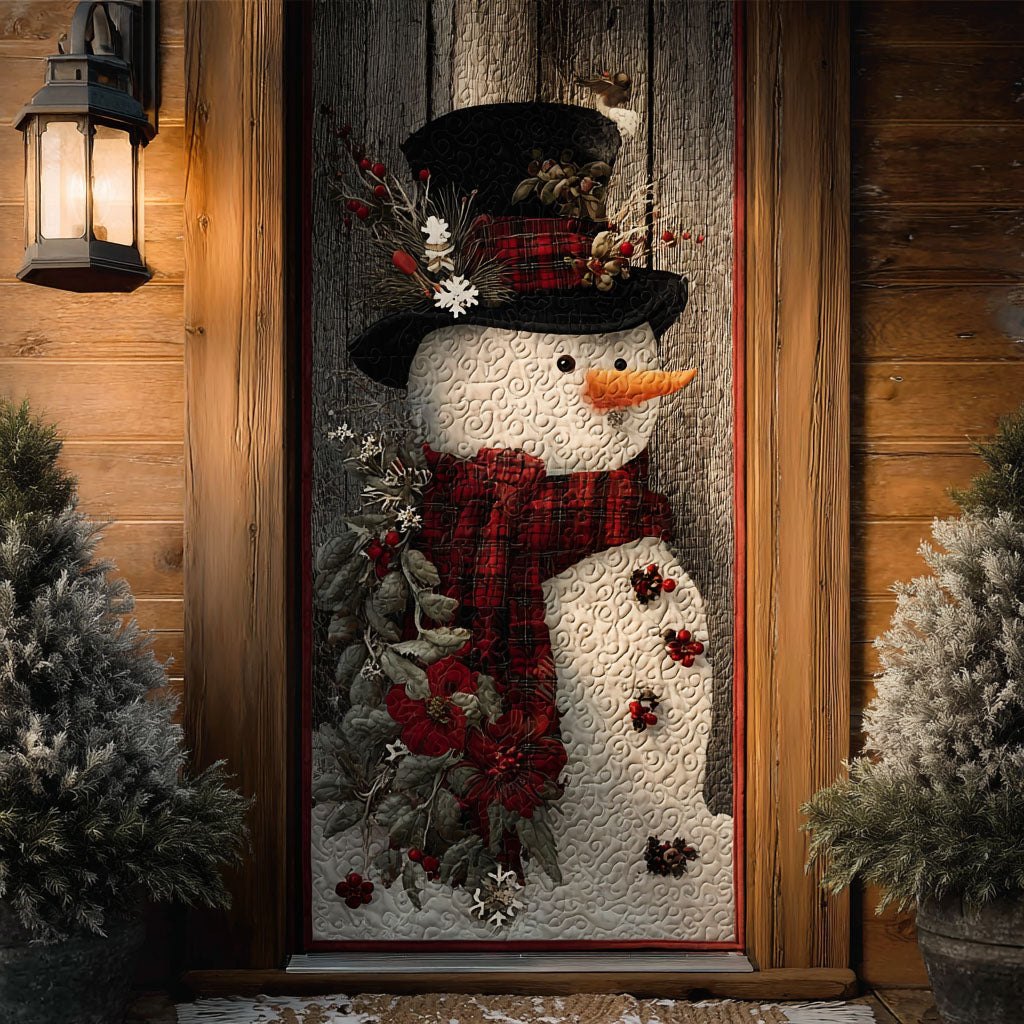 Frost Whiskers Quilted Door Curtain printed door curtain