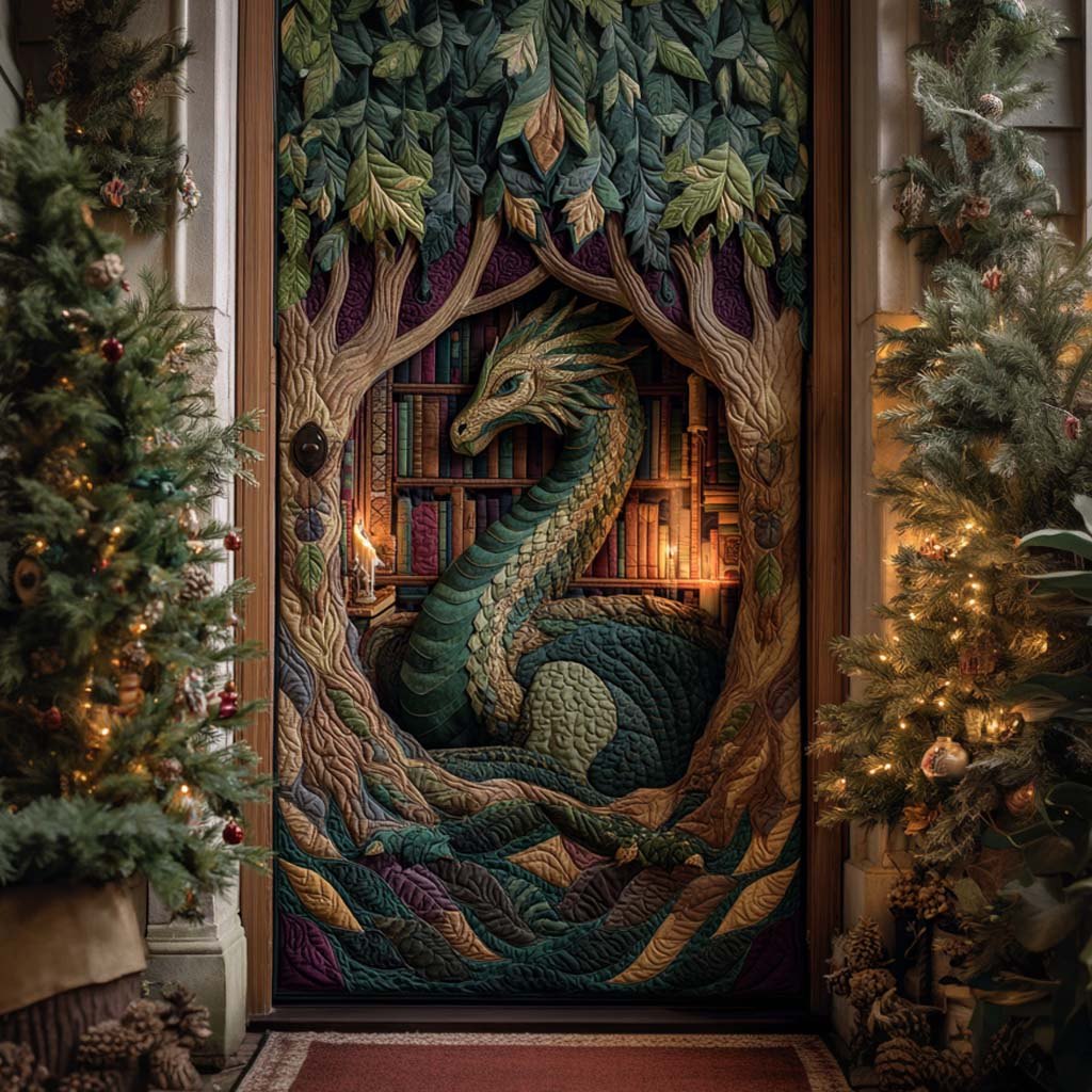 Frostscale Dreamer Quilted Door Curtain printed door curtain