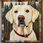 Gazing Upon Life Labrador Retriever Quilted Blanket printed blanket