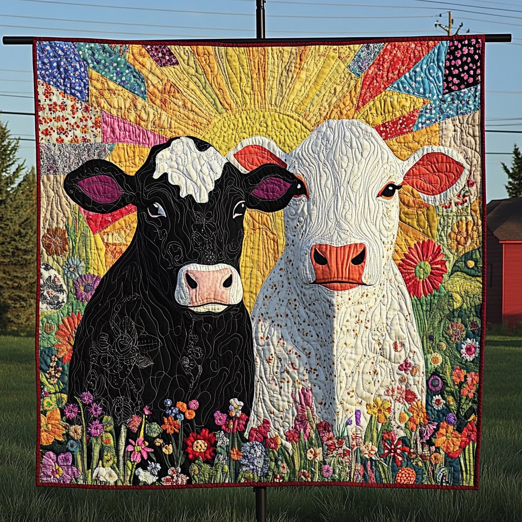 Gentle Grazers Quilted Blanket printed blanket
