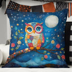 Ghostly Gazers Quilted Cushion Cover printed cushion cover