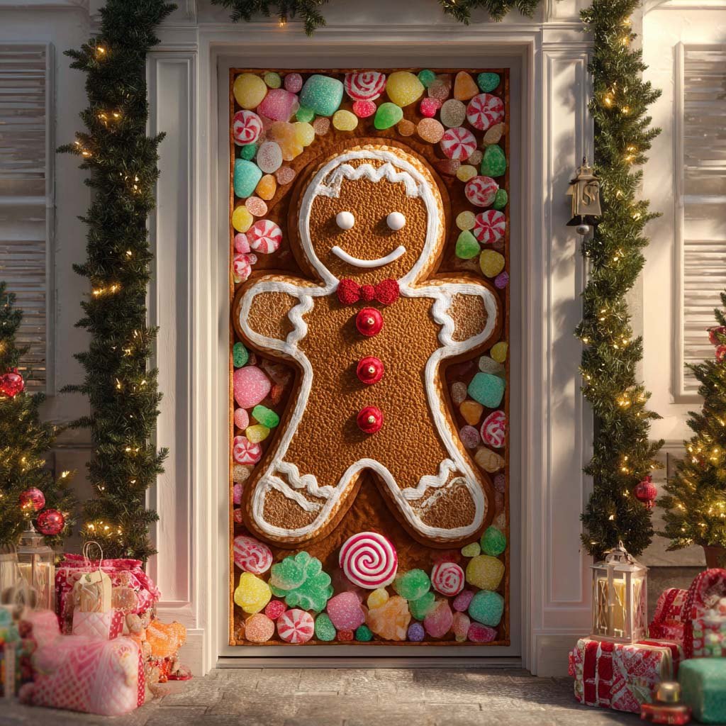 Giant Ginger Buddy Quilted Door Curtain printed door curtain