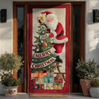 Gift-Giver Santa Quilted Door Curtain printed door curtain