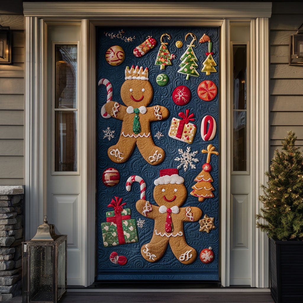 Ginger Glow Quilted Door Curtain printed door curtain