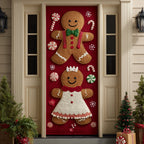 Gingerbread Whim Quilted Door Curtain printed door curtain