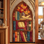 Golden Chapter Quilted Door Curtain printed door curtain