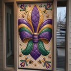 Golden Crescent Night Quilted Door Curtain printed door curtain