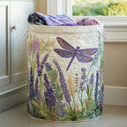 Golden Dragonfly Quilted Laundry Hamper printed laundry hamper