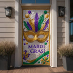 Golden Jester Quilted Door Curtain printed door curtain