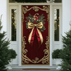 Golden Joy Quilted Door Curtain printed door curtain