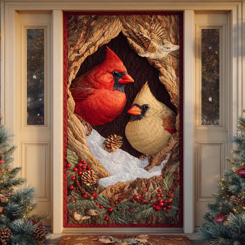 Golden Light Companions Quilted Door Curtain printed door curtain
