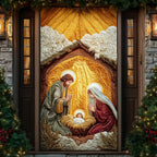 Golden Manger Quilted Door Curtain printed door curtain