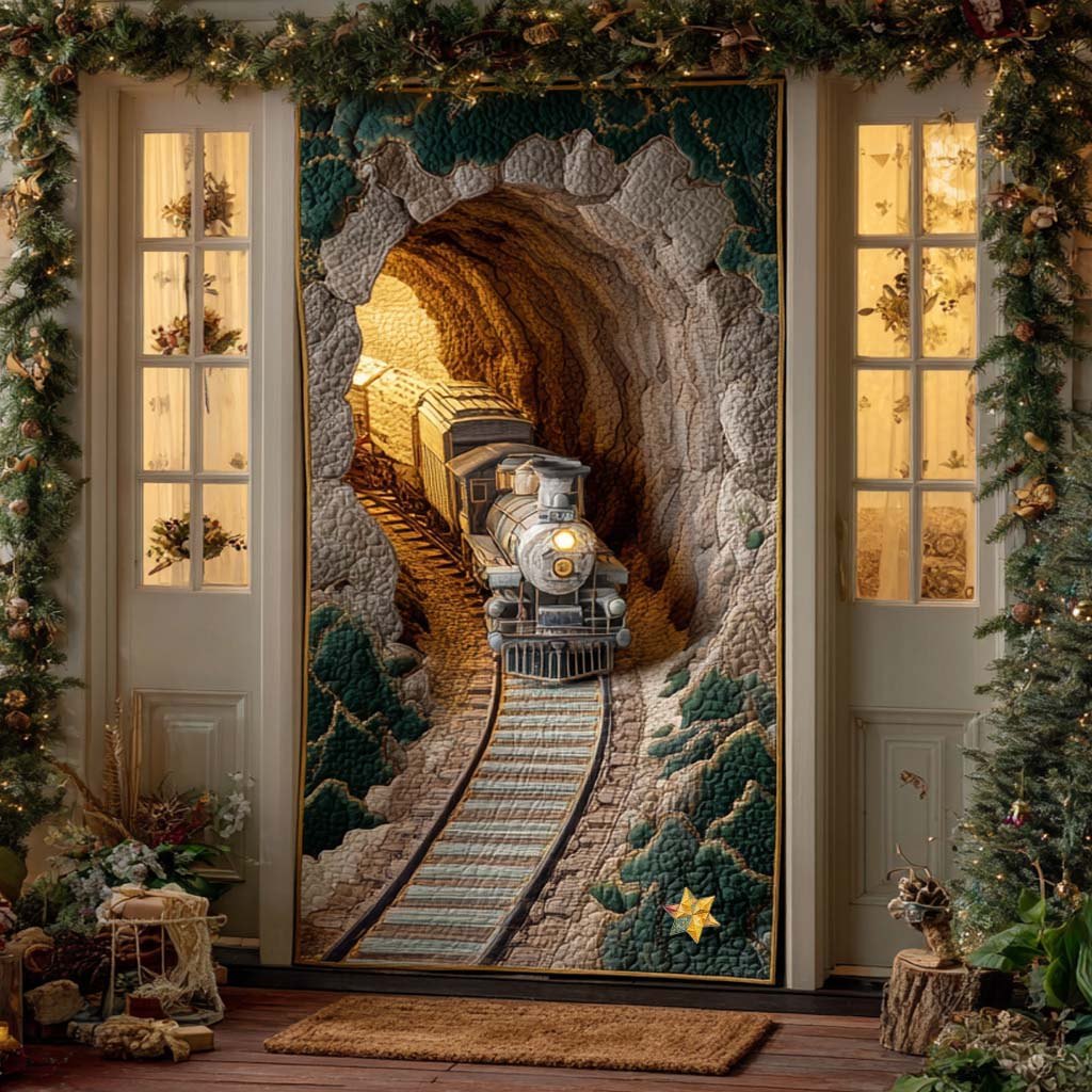Golden Tunnel Express Quilted Door Curtain printed door curtain