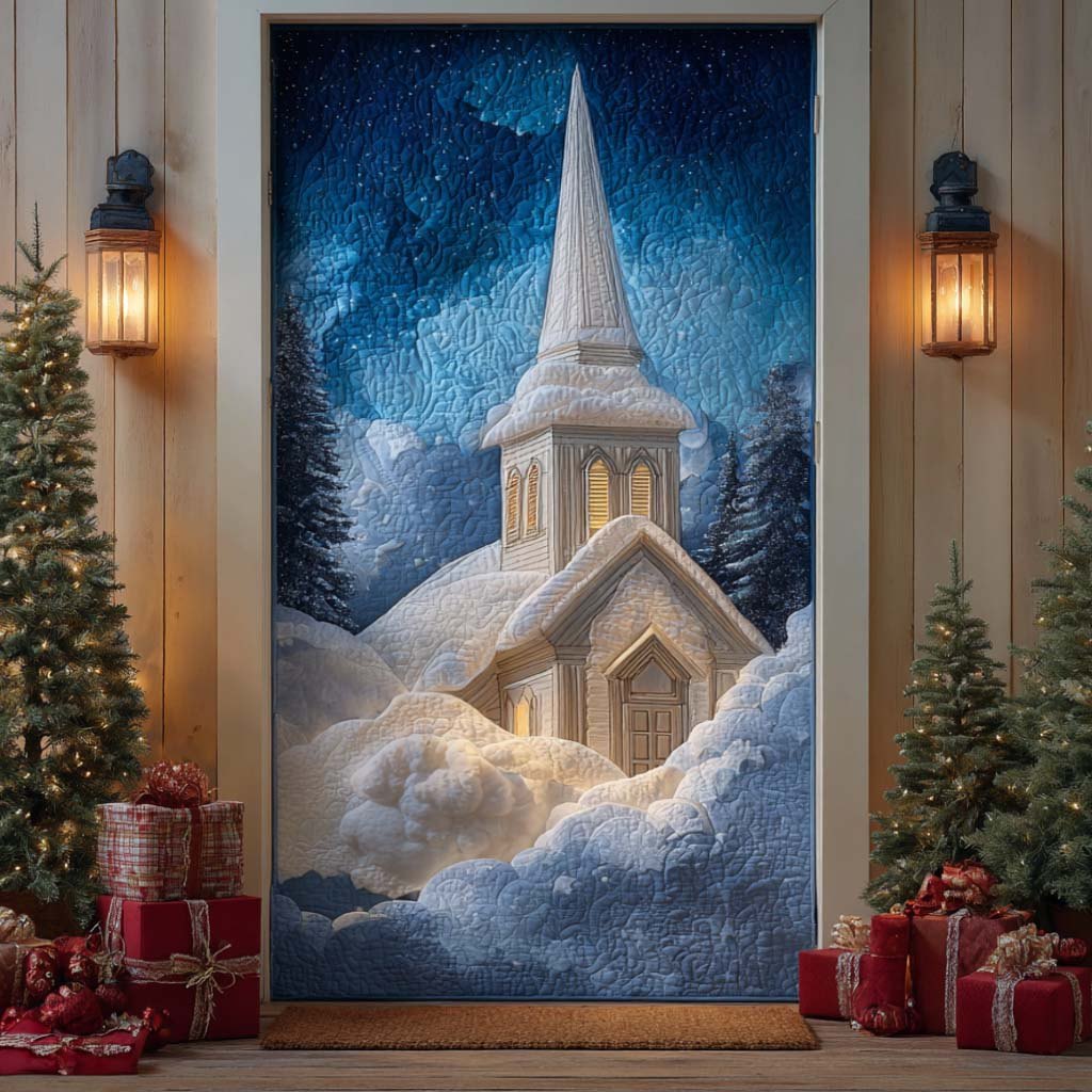 Grace Chapel Quilted Door Curtain printed door curtain