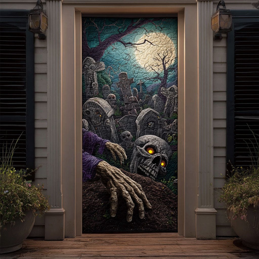 Graveyard Escape Quilted Door Curtain printed door curtain