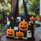 Halloween Magic Quilted Tote Bag printed tote bag